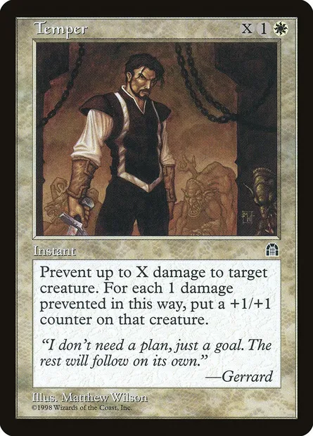 Temper, Magic card STH 20 — Stronghold set