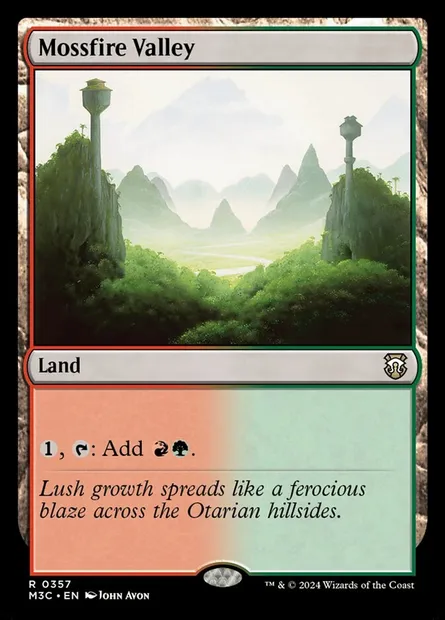 Mossfire Valley, Magic card M3C 357 — Modern Horizons 3 Commander set