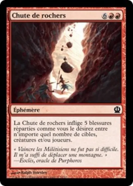 Chute de rochers, carte Magic THS 115 — extension Theros