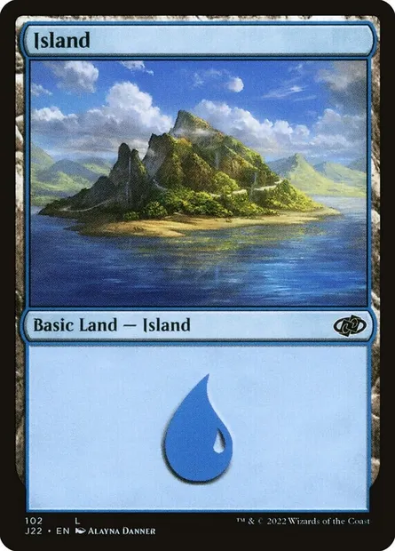 Island, Magic card J22 102 — Jumpstart 2022 set