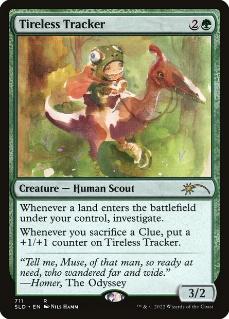 Tireless Tracker, Magic card SLD 711 — Secret Lair Drop set
