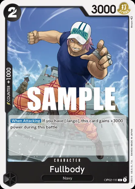 Fullbody, carte One Piece OP02-111 — extension PARAMOUNT WAR