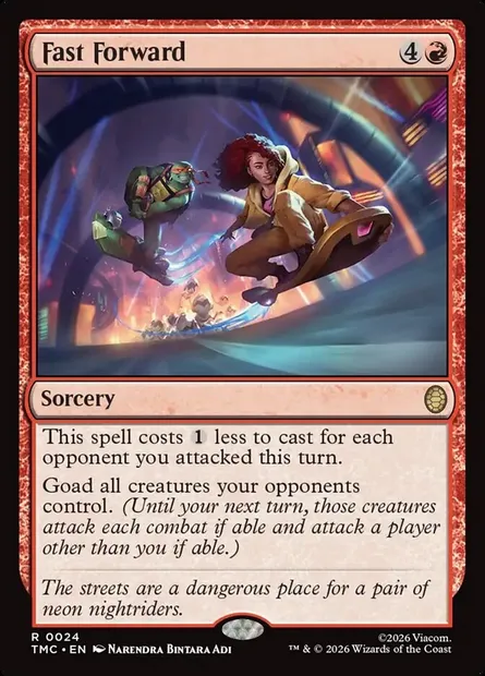 Fast Forward, Magic card TMC 24 — Teenage Mutant Ninja Turtles Eternal set