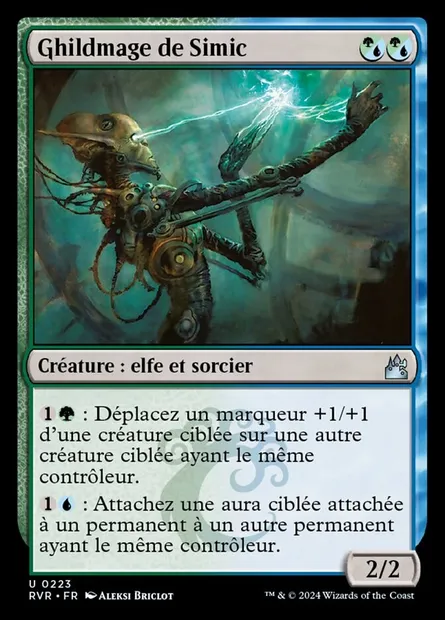 Ghildmage de Simic, carte Magic RVR 223 — extension Ravnica Remastered