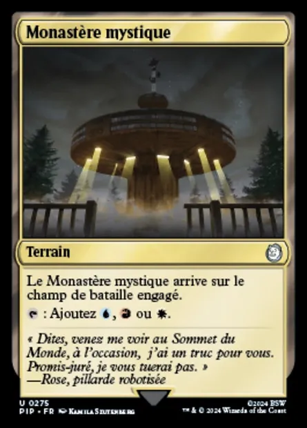 Monastère mystique, carte Magic PIP 275 — extension Fallout