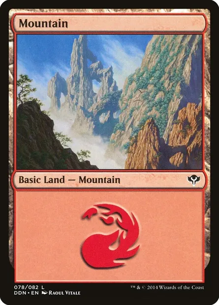 Montagne, carte Magic DDN 78 — extension Duel Decks: Speed vs. Cunning
