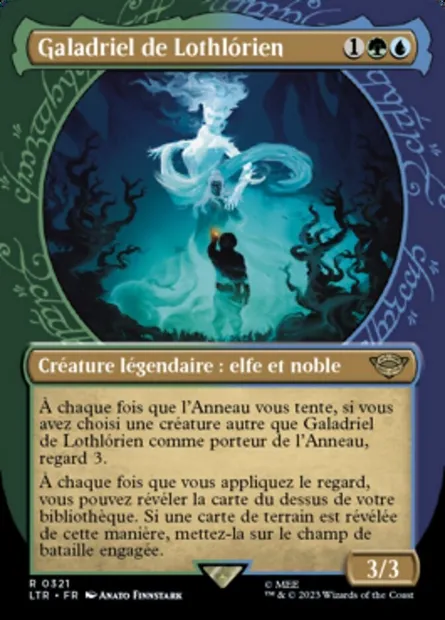 Galadriel de Lothlórien, carte Magic LTR 321 — extension Le Seigneur des Anneaux : chroniques de la Terre du Milieu