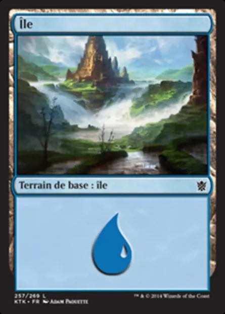 Île, carte Magic KTK 257 — extension Les Khans de Tarkir