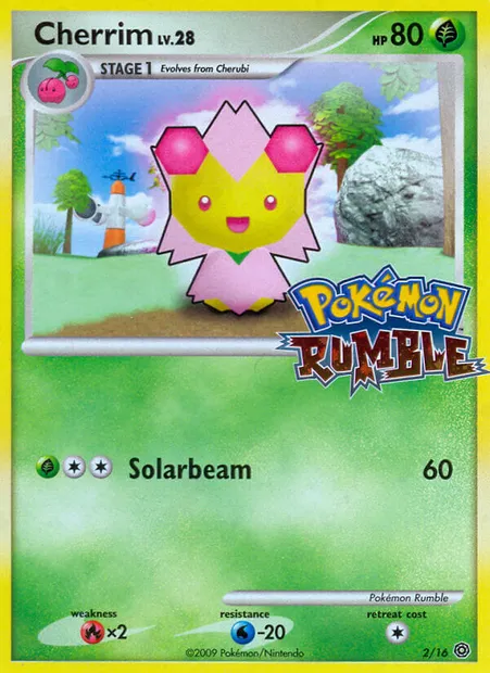 Cherrim, Pokémon card RM 2 — Pokémon Rumble set