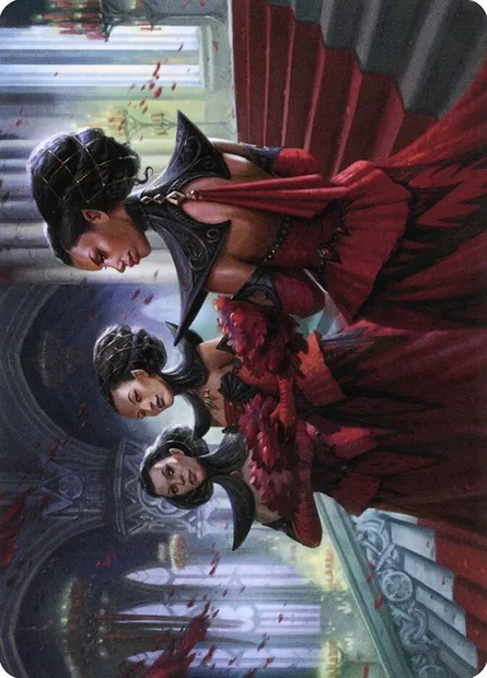 Olivia's Attendants // Olivia's Attendants, carte Magic AVOW 47 — extension Crimson Vow Art Series