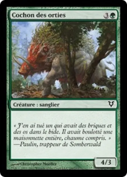 Cochon des orties, carte Magic AVR 186 — extension Avacyn ressuscitée