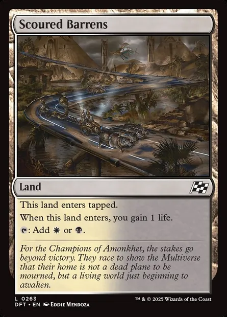 Scoured Barrens, Magic card DFT 263 — Aetherdrift set