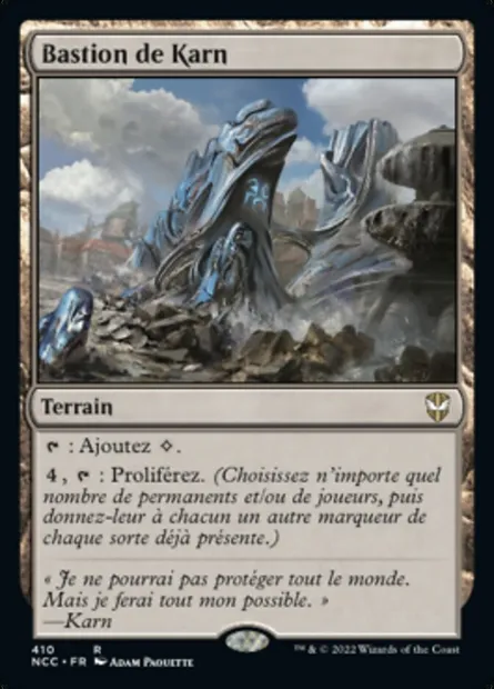 Bastion de Karn, carte Magic NCC 410 — extension New Capenna Commander