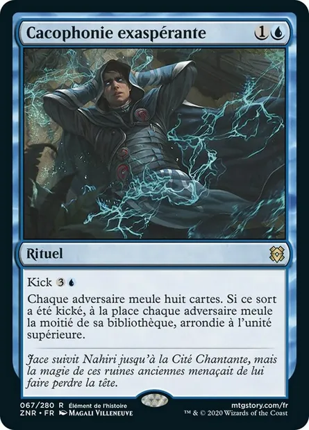 Cacophonie exaspérante, carte Magic ZNR 67 — extension Renaissance de Zendikar