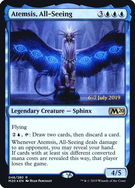 Atemsis, All-Seeing, Magic card PM20 46s — Core Set 2020 Promos set