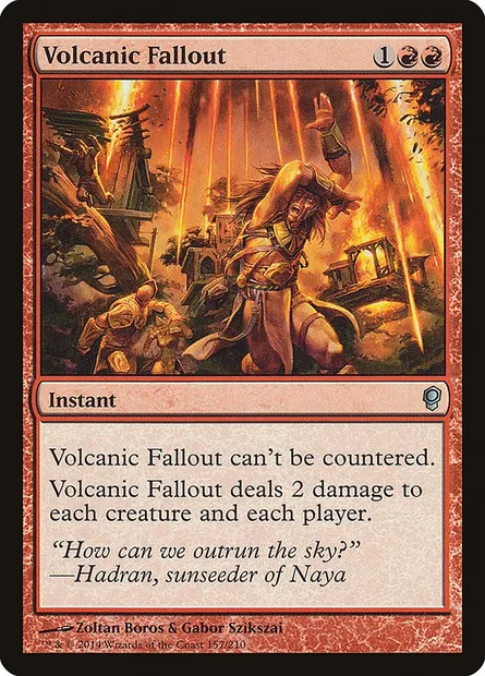 Volcanic Fallout, Magic card CNS 157 — Conspiracy set