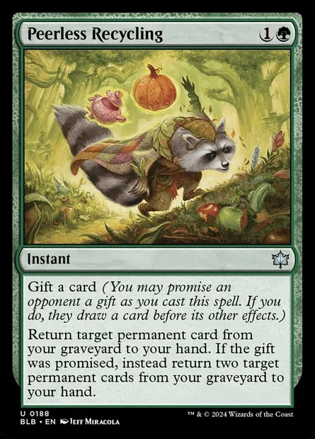 Peerless Recycling, Magic card BLB 188 — Bloomburrow set