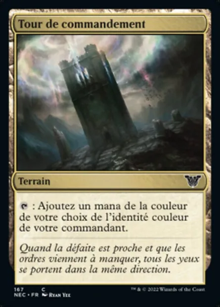 Tour de commandement, carte Magic NEC 167 — extension Neon Dynasty Commander