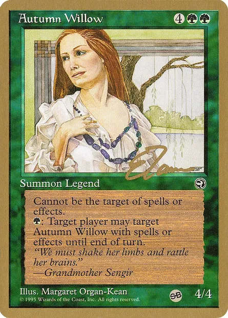 Autumn Willow, Magic card PTC et83sb — Pro Tour Collector Set set