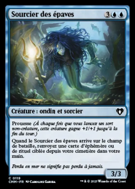 Sourcier des épaves, carte Magic CMM 119 — extension Commander Masters