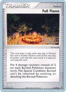 Flamme maximale, carte Pokémon WCD06 074 — extension World Championship Decks 2006