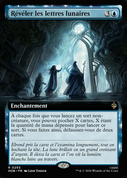 Révéler les lettres lunaires, carte Magic HOB 293 — extension The Hobbit