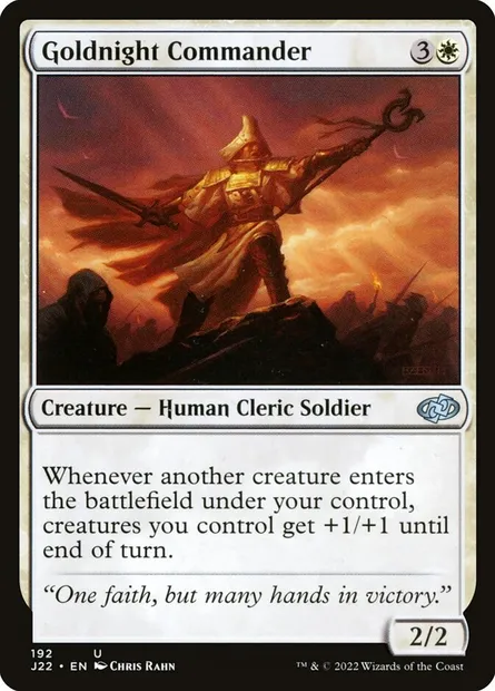 Goldnight Commander, Magic card J22 192 — Jumpstart 2022 set