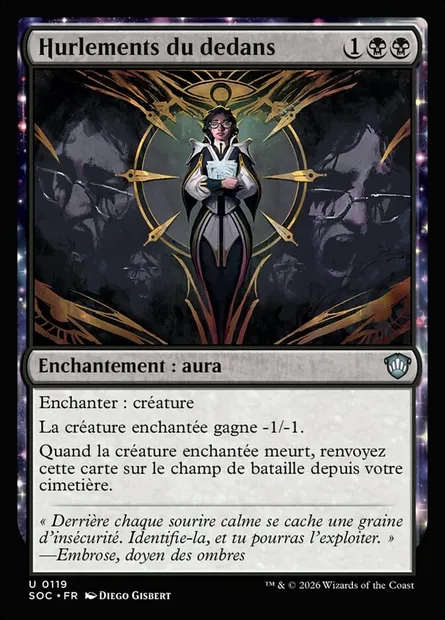 Hurlements du dedans, carte Magic SOC 119 — extension Secrets of Strixhaven Commander