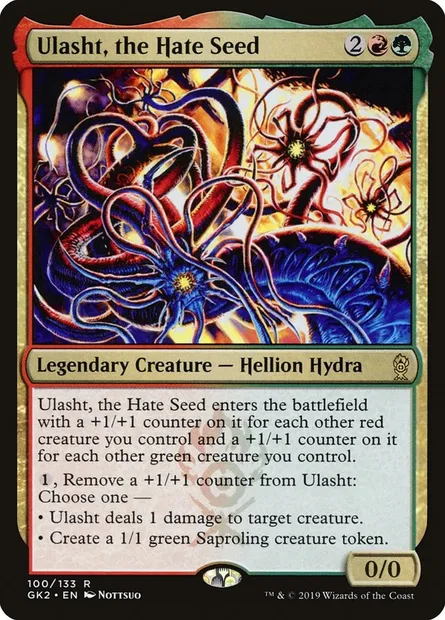 Ulasht, the Hate Seed, Magic card GK2 100 — RNA Guild Kit set