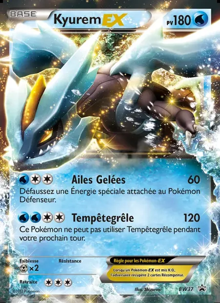 Kyurem ex, carte Pokémon BW 37 — extension Promo BW