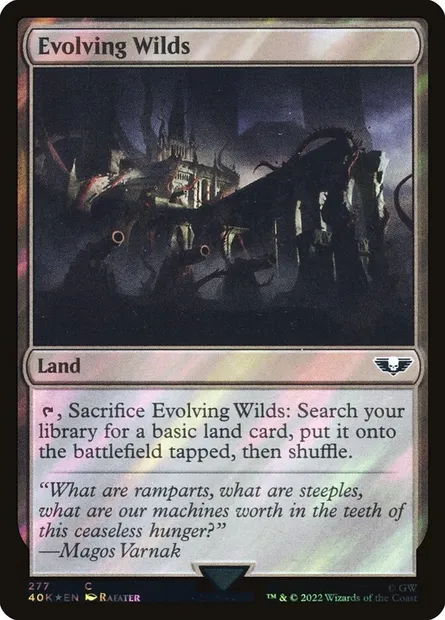 Evolving Wilds, Magic card 40K 277★ — Warhammer 40,000 Commander set