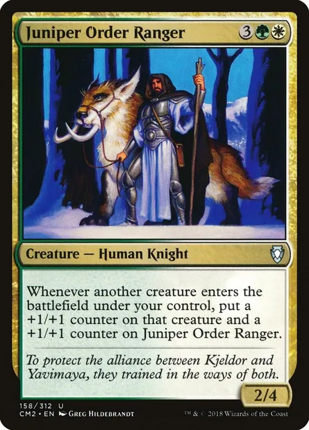 Juniper Order Ranger, Magic card CM2 158 — Commander Anthology Volume II set