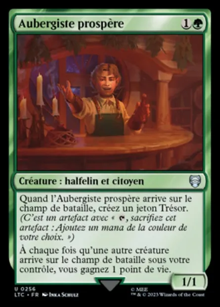 Aubergiste prospère, carte Magic LTC 256 — extension Tales of Middle-earth Commander
