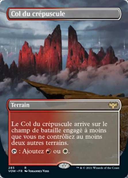Col du crépuscule, carte Magic VOW 285 — extension Innistrad : noce écarlate