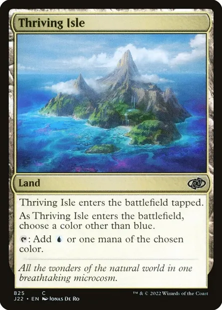 Thriving Isle, Magic card J22 825 — Jumpstart 2022 set