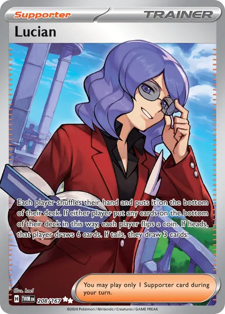 Lucian, Pokémon card TWM 208 — Twilight Masquerade set