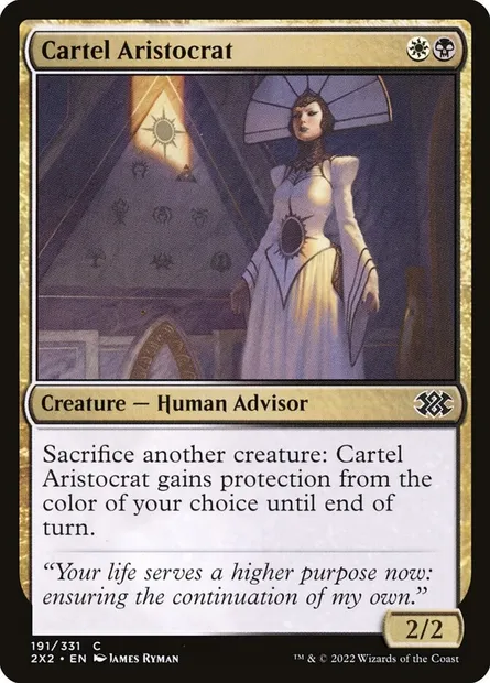 Cartel Aristocrat, Magic card 2X2 191 — Double Masters 2022 set