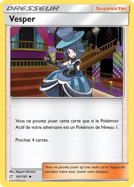 Vesper, carte Pokémon TEU 141 — extension Duo de Choc
