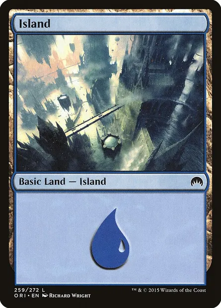 Island, Magic card ORI 259 — Magic Origins set