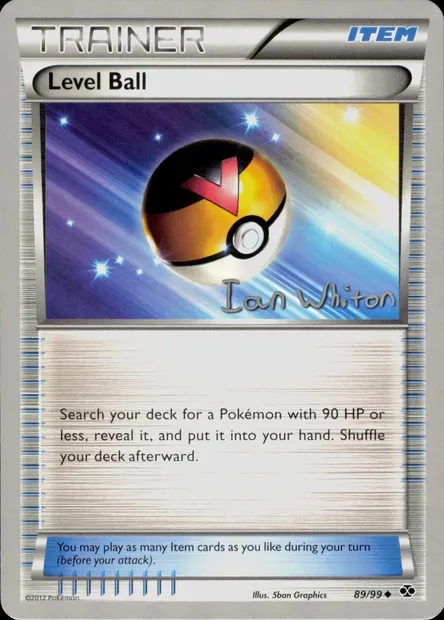 Level Ball, Pokémon card WCD13 089 — World Championship Decks 2013 set