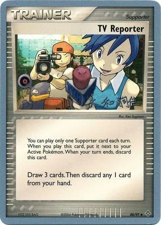 Journaliste télé, carte Pokémon WCD04 088 — extension World Championship Decks 2004
