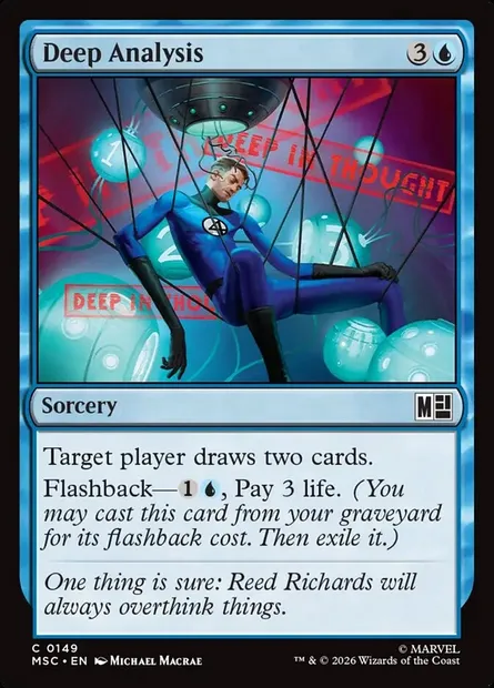 Deep Analysis, Magic card MSC 149 — Marvel Super Heroes Commander set