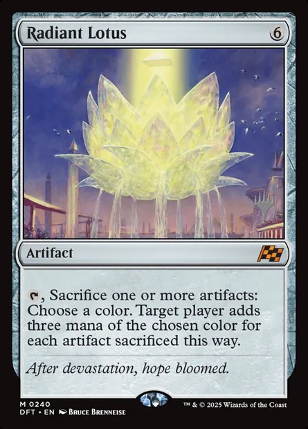 Radiant Lotus, Magic card PDFT 240p — Aetherdrift Promos set