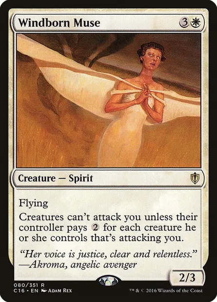 Windborn Muse, Magic card C16 80 — Commander 2016 set