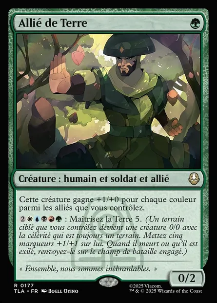 Allié de Terre, carte Magic TLA 177 — extension Avatar: The Last Airbender
