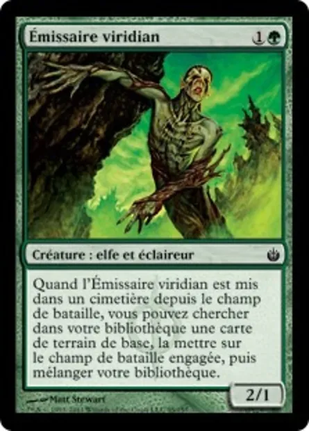 Émissaire viridian, carte Magic MBS 95 — extension Mirrodin assiégé