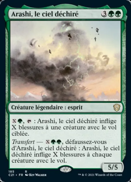 Arashi, le ciel déchiré, carte Magic C21 185 — extension Commander 2021