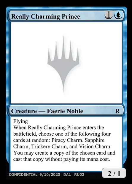 Really Charming Prince, carte Magic UNK RU02d — extension Unknown Event