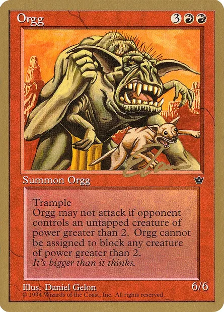 Orgg, carte Magic PTC et63 — extension Pro Tour Collector Set