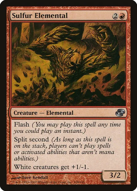 Sulfur Elemental, Magic card PLC 108 — Planar Chaos set